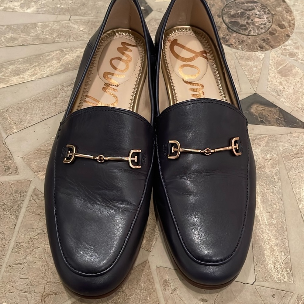 Navy Sam Edelman Loraine bit loafers (7.5W)